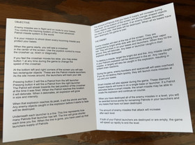 Vectrex Patriots by John Dondzilla *Very Rare Original 2002 Release* CIB MINT!