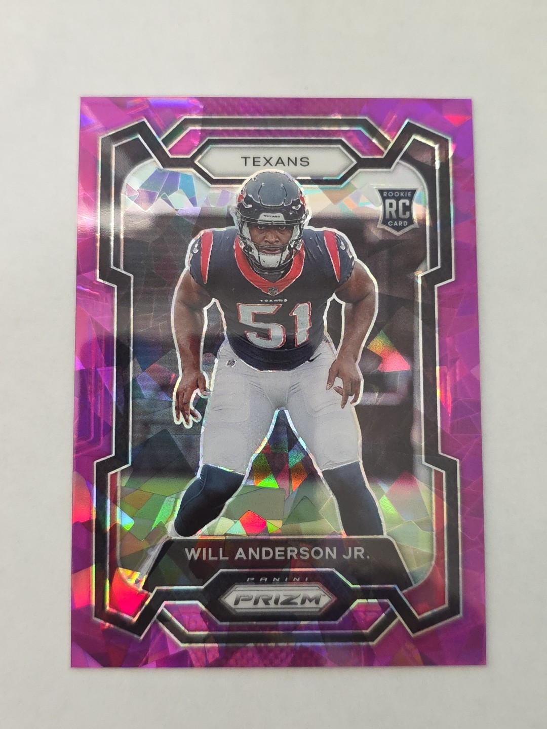 2023 Panini Prizm Rookies Purple Ice Prizm /225 Will Anderson Jr #342 Rookie RC