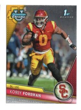 Korey Foreman 190 2023 Bowman University Chrome USC Trojans Card