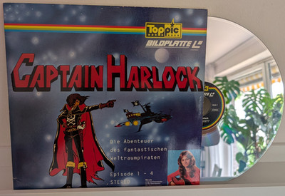 Captain Harlock Episode 1-4 Laser Disc Toppic Deutsch