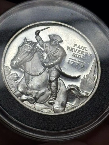 1/2oz .999 Fine Silver Paul Revere's Ride Round, Half-Ounce, Independent Living