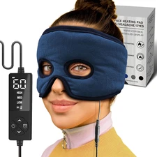 Sticro Moist Heat Sinus Mask for Sinus Pressure Relief, 3 Heat & 5 Timer Setting