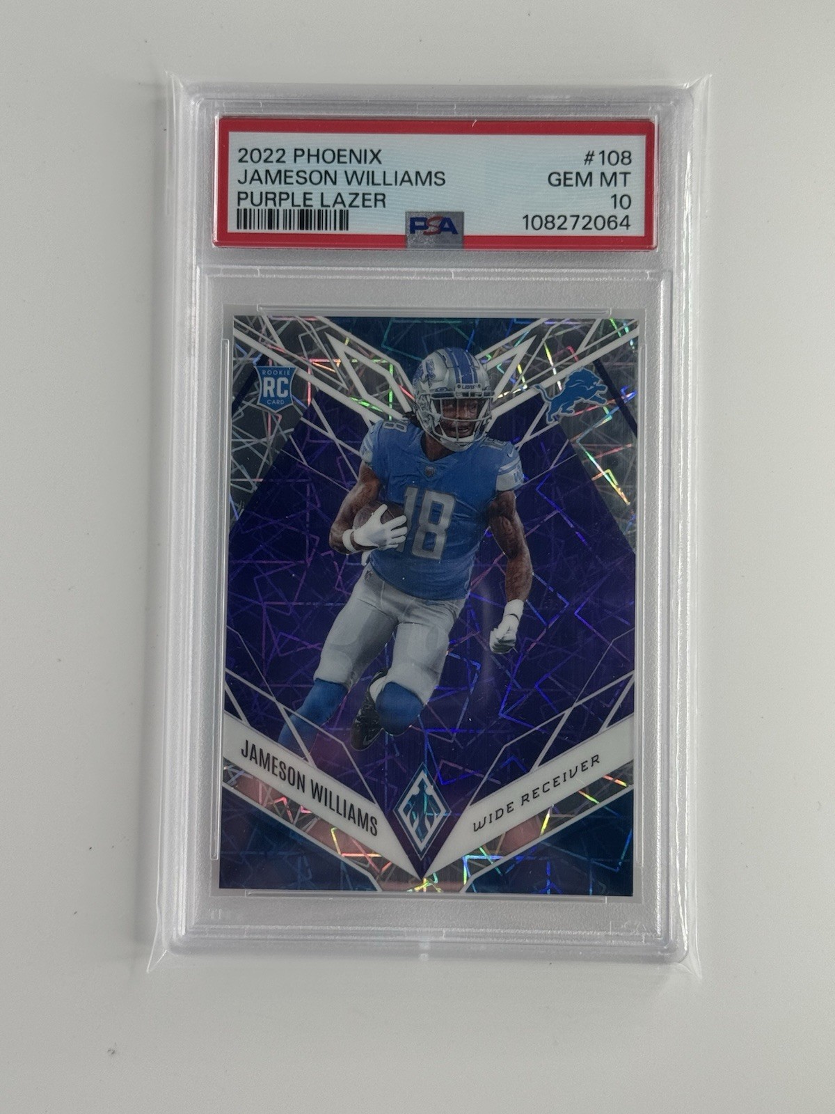Jameson Williams Panini Phoenix #108 Purple Lazer