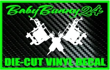 Tattoo Gun Machine Laptop Car Truck Decal Vinyl Sticker Mirror addicted addict