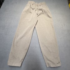 Vintage Lee Pants Juniors Size 9 Beige Mom Wide Leg Rolled Cuff