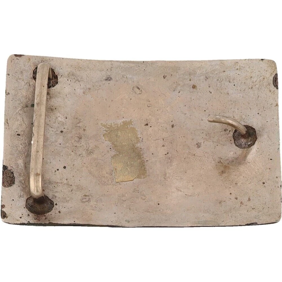 N Plata Turquesa Nativo Americano Garra de Oso Hecho a Mano Nos Vintage Hebilla de Cinturón Foto 2 de 4