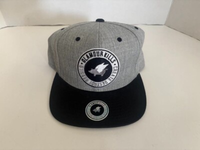 Rare GLAMOUR KILLS Gray SnapBack Hat Flatbill Adjustable Create Destroy Rebuild