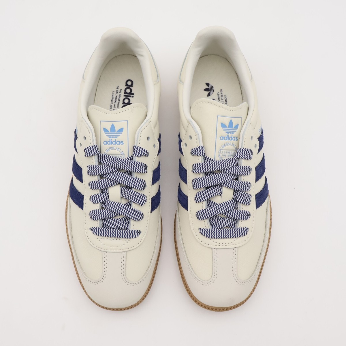 JI3907 adidas Originals Samba OG Off White Dark Blue Clear JI3907 adidas Originals Samba OG Off White Dark Blue Clear