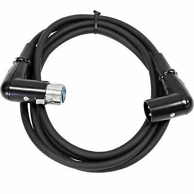 Seismic Audio - 6 Pack of 6 Foot Right Angle XLR Male to XLR Female Patch Cables - Image 2 of 4