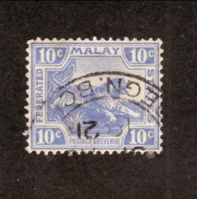 1919 Malaya #47 Used Tiger