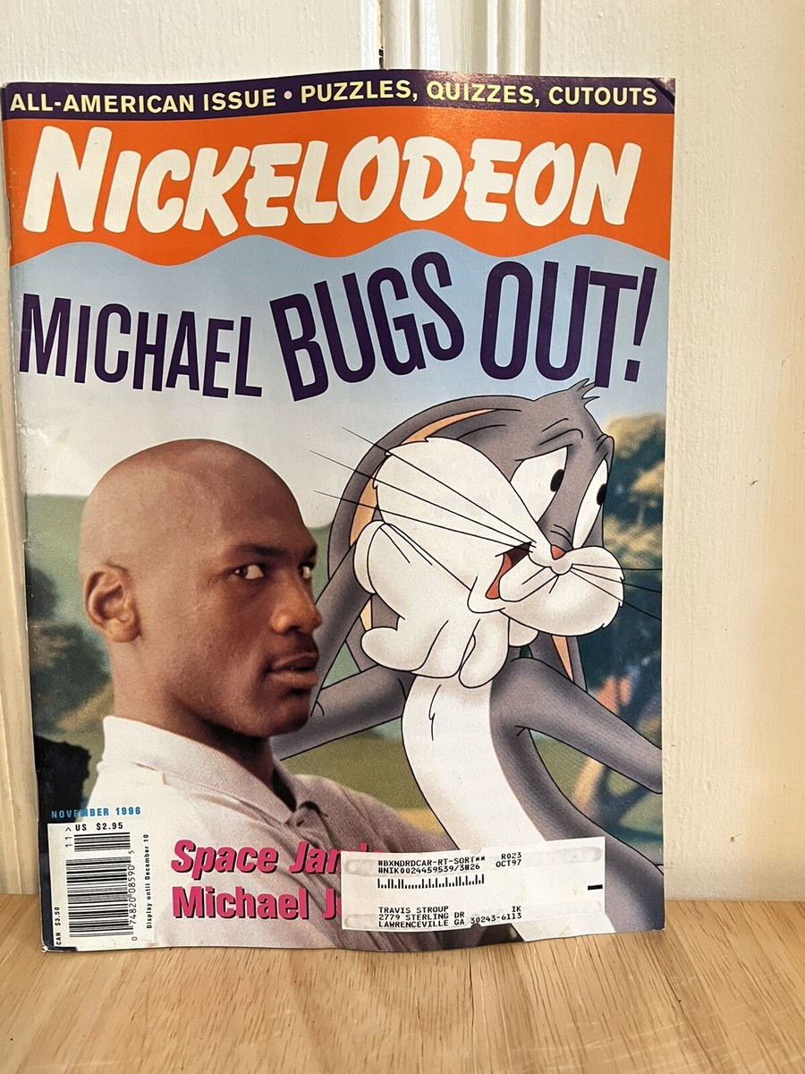 Vintage Nickelodeon magazine Michael Jordan Space Jam's Bugs Bunny
