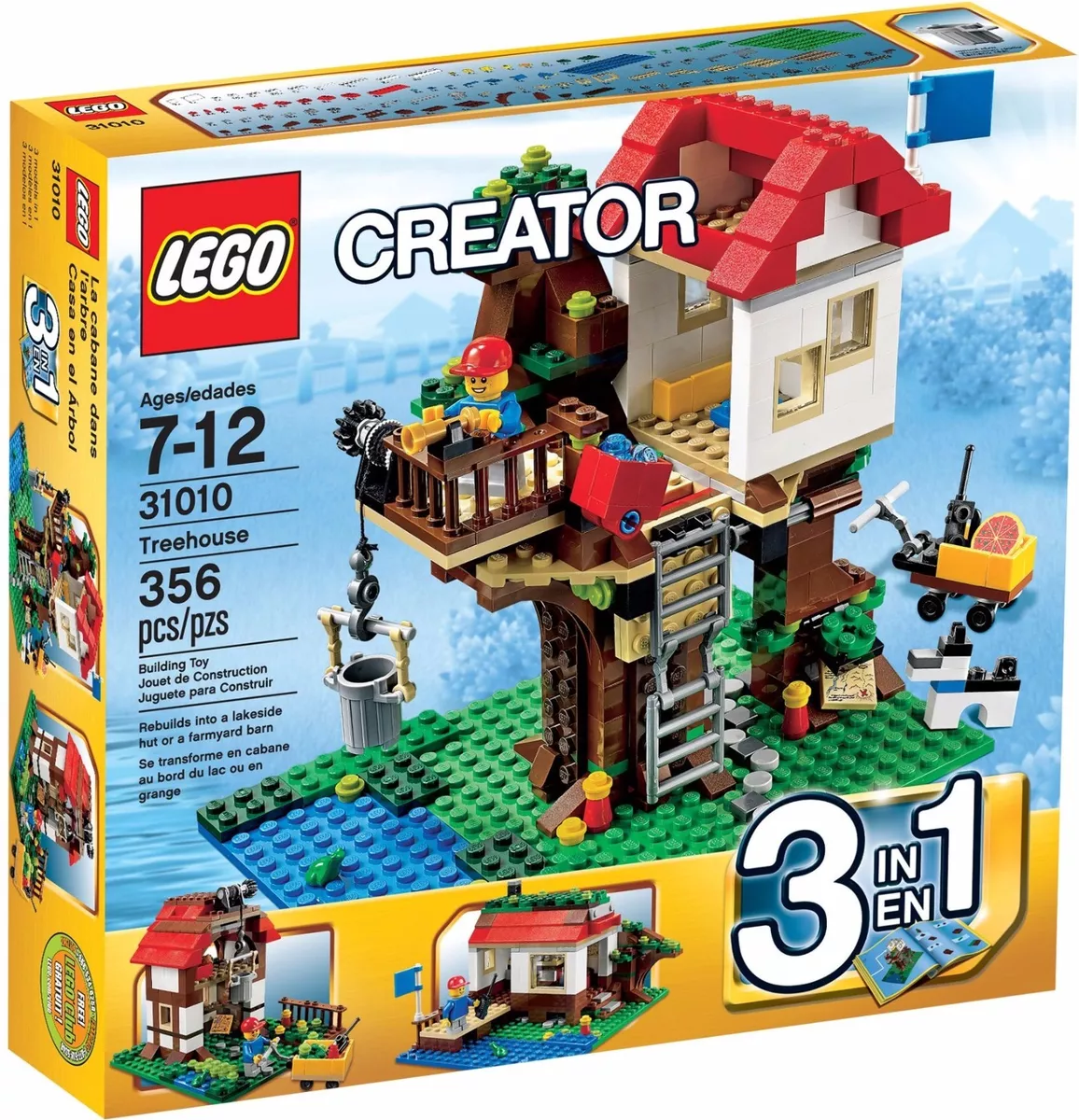 LEGO Creator Treehouse 3in1 31010 Retired 2013 Rare NEW