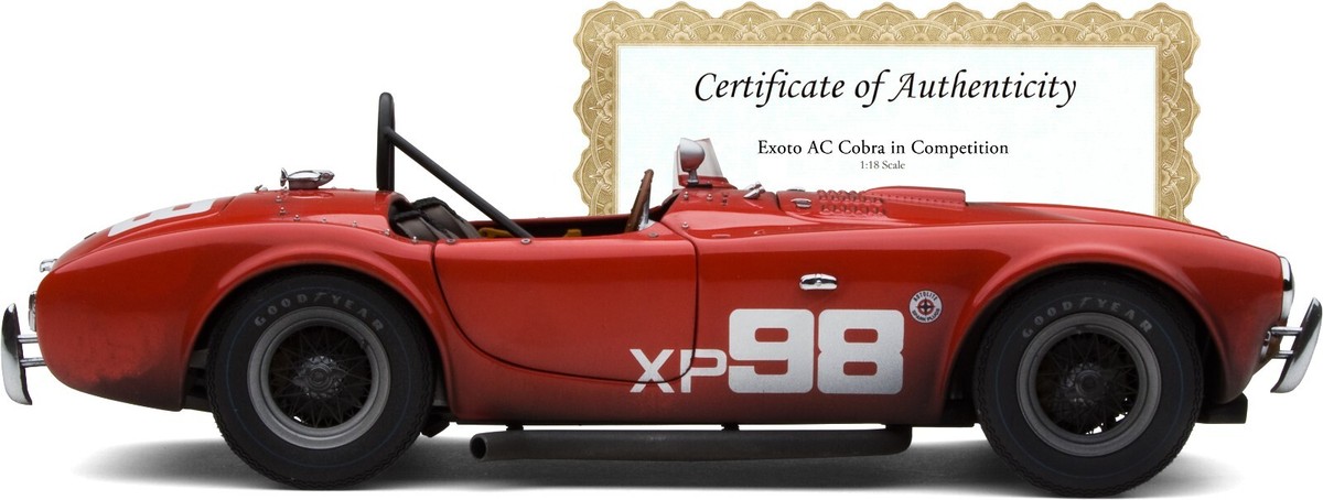 RACE WEATHERED | Exoto 1962 Shelby 260 | 1st. Racing Cobra RACE WEATHERED | Exoto 1962 Shelby 260 | 1st. Racing Cobra