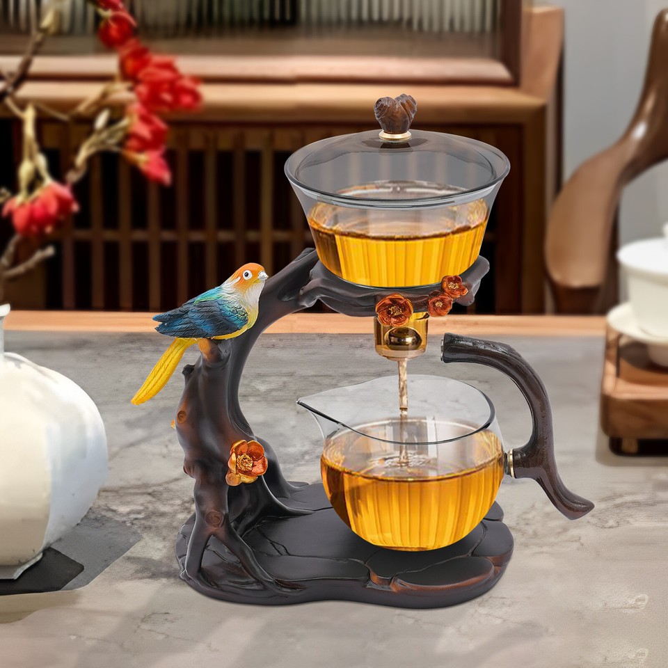 Automatic Glass Teapot Set Tabletop Glass Tea Set Tea Service Set