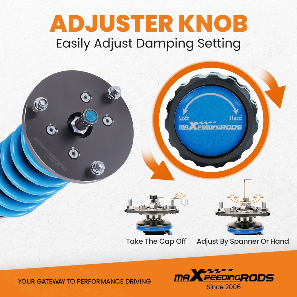 Amortecedor Maxpeedingrods T6 Coilovers 24 vias para Lexus LS400 (UCF20) 1995-2000 - Imagem 4 de 4