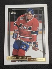 1992-93 Topps Gold SYLVAIN TURGEON #375 Gold Parallel
