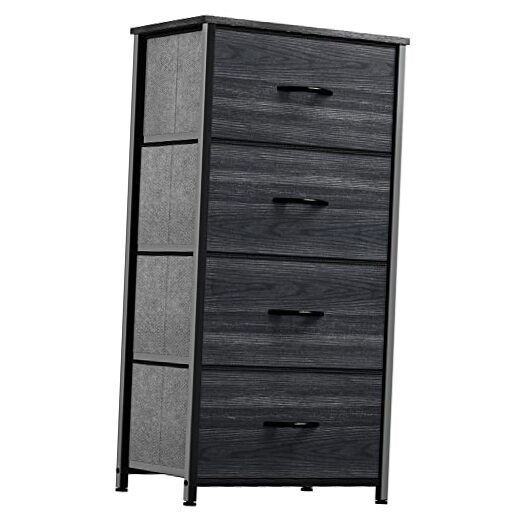 4-Drawer Fabric Storage Dresser - Bedroom Closet Organizer Unit-image
