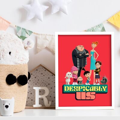 Despicable Me 4 Druck - Despicably Us Familie Poster Kunst