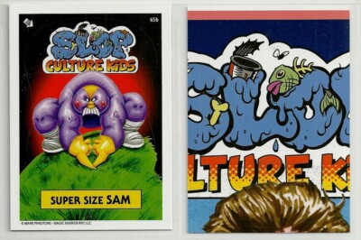 Slop Culture Kids Series 2 (Magic Marker) GPK Parody Sticker #65b SUPER SIZE SAM