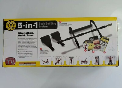 Gold's Gym 5-in-1 Body Building System Door Gym, Ab & Core Straps