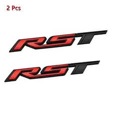 2ps* RST Emblem Letter Fit Chevrolet Silverado Suburban Tahoe Side Door Tailgate