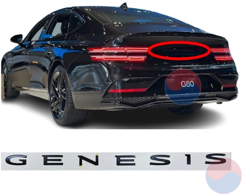 Genesis Gv80 Rear Lettering Genuine OEM Black Rear Letterings 86311T1KA0 Black Edition ~Genesis G80 ...