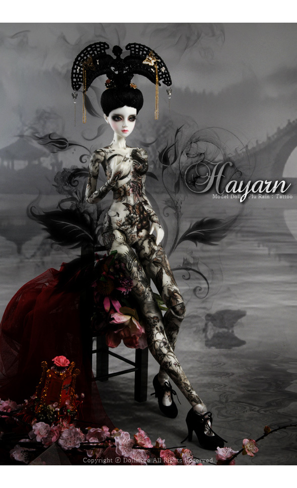 Poupée Model Doll - Rainbowglow Sylvan; Tattoo Hayarn - LE10