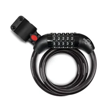 DaShield Bike Lock Cable Heavy Duty 5-Digit Resettable Combination Code