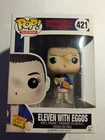 Stranger Things Eleven with Eggo 421 Funko Pop Vinyl New Netflix
