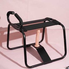 Sex Chair Furniture w Handle Dildo Sex Position Bouncer Stool Love Aid Sex Toys