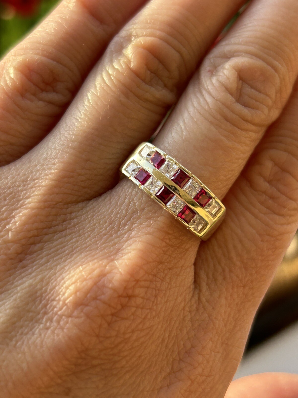 14k Ruby Cz Illusionist Ring - image 3