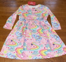 Care Bears Toddler Girl Long Sleeve Dress New Size 4-5