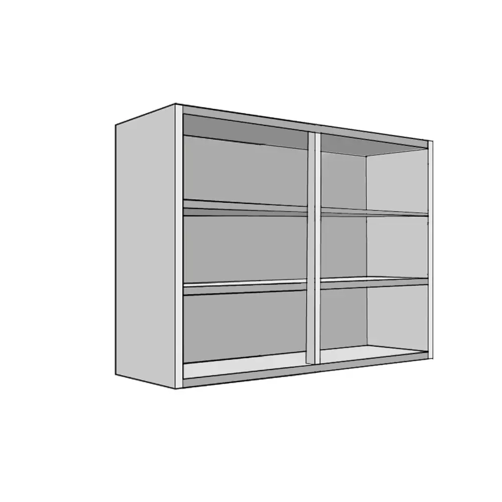 White Flat Pack Premium Kitchen Wall Unit Carcass 150mm 1000mm