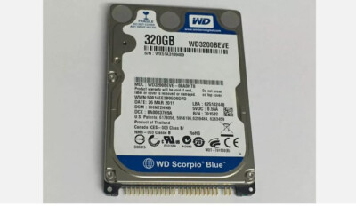 Original WD 320GB WD3200BEVE 5400RPM PATA/IDE/EIDE 2.5'' Laptop HDD Hard Drive