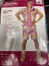 ⚡️Inspirit Adult The Barbie Movie Halloween Costume Skating Ken Medium 38-40