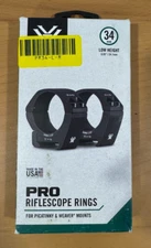 Vortex Optics PR34-L Pro Series 34mm Low Riflescope Rings