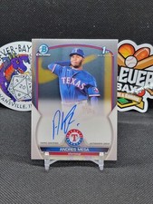 Andres Mesa 2023 Bowman Chrome Bowman 1st Auto RANGERS (CB)