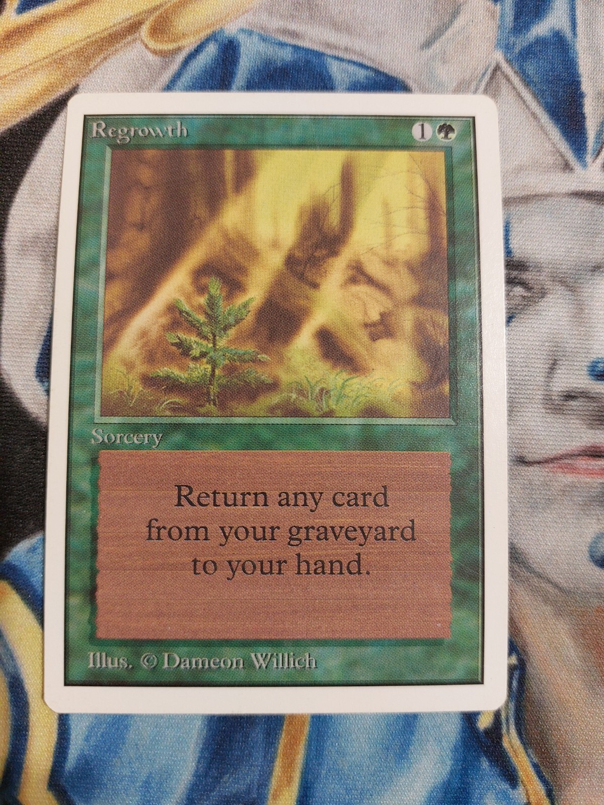 Regrowth MTG Unlimited Uncommon Green Sorcery Slightly Played x1 GG4