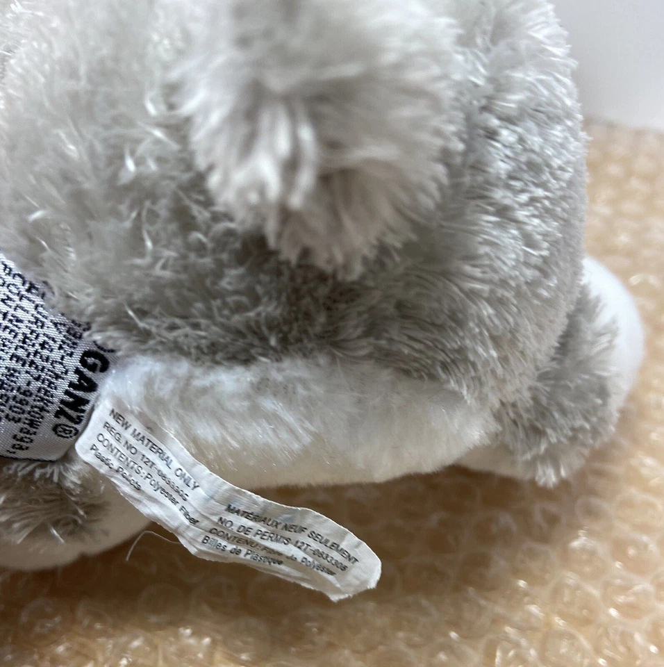 Ganz Webkinz  Plush Schnauzer 8 in Gray White Stuffed Animal Toy No Code Stuffed - Image 4 of 4