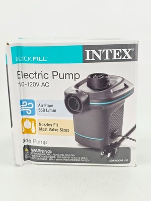 Intex Quick Fill Electric Pump 110-120V AC Inflates Deflates Plug In SAD BOX