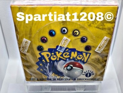 Pokemon Basis Booster Box 1. Edition Display Set Deutsch/German Limited Edition