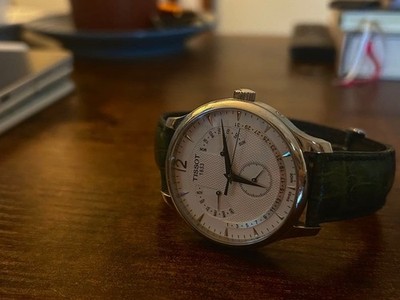 TISSOT Perpetual Calendar T063637A Day Date Month Steel Men's Watch -For Parts