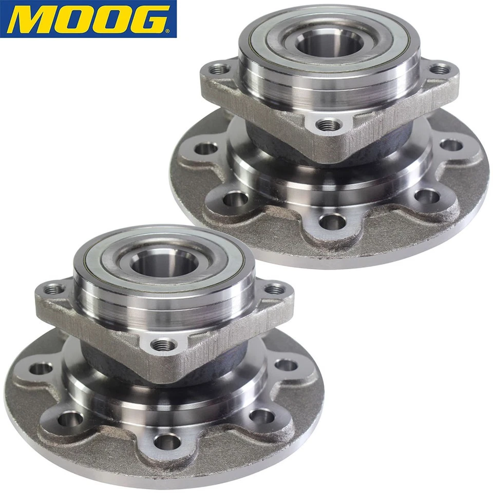 Conjunto de par de bujes de cojinetes de rueda delantera 4x4 MOOG 515012 para 94-99 Dodge Ram 2500 Foto 4 de 4