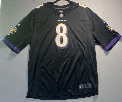 Nike On Field Lamar Jackson 8 Trikot Herren XXL 2XL Schwarz Baltimore Ravens NFL - Bild 2 von 10