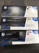 SEALED New Genuine HP 304A BYM Toner Cartridges Set CC530A CC532A CC533A
