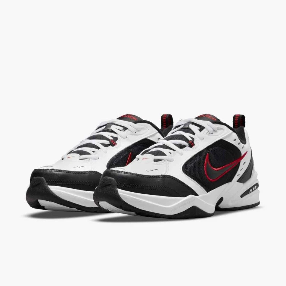 Nike AIR MONARCH IV Men's White Black Red 101 Walking Shoes Medium & WIDE WIDTH - Image 2 of 4