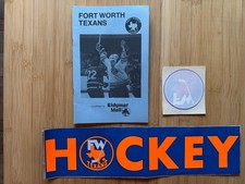 Rare 1979-80 FORT WORTH TEXANS CHL HOCKEY PHOTO ALBUM BUMPER STICKER & DECAL