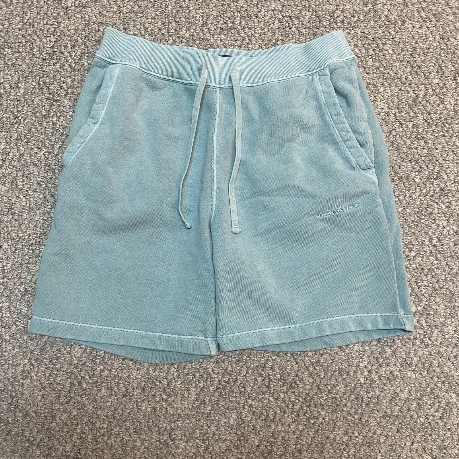 Vineyard Vines Men's Shorts Relaxed Sweats Casual Cotton Size Small Aqua Blue