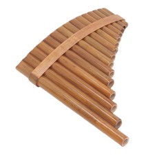 15 Pipe Pan Flute G Key Bamboo Panpipe Right Hand With Ring