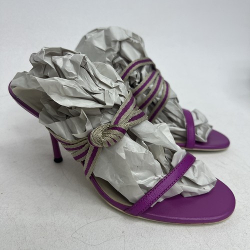 GUCCI - Talons violets à lanières - Taille 7 - Fabriqué en Italie - Photo 3/9
